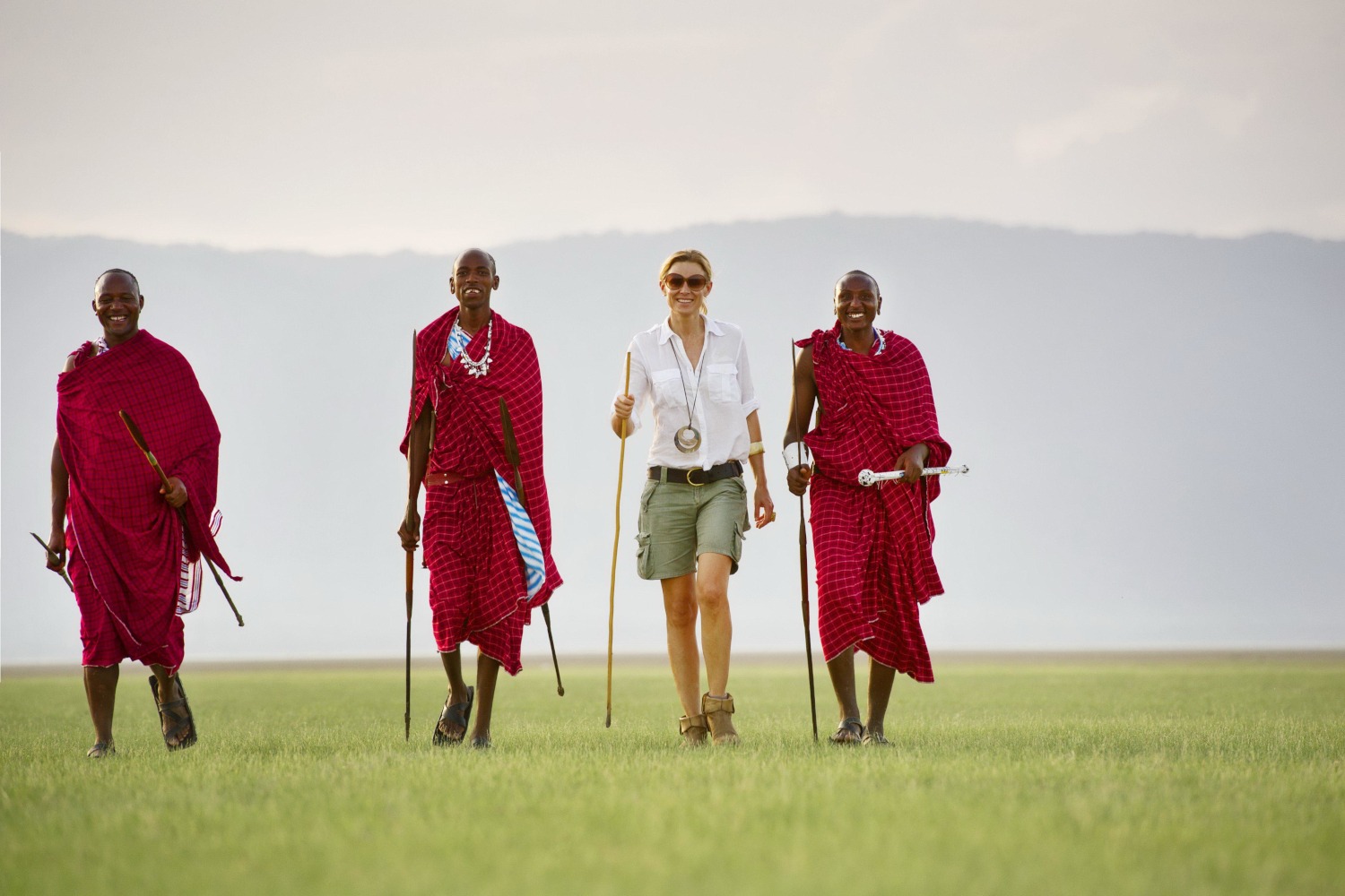 Walking with Maasai Warriors